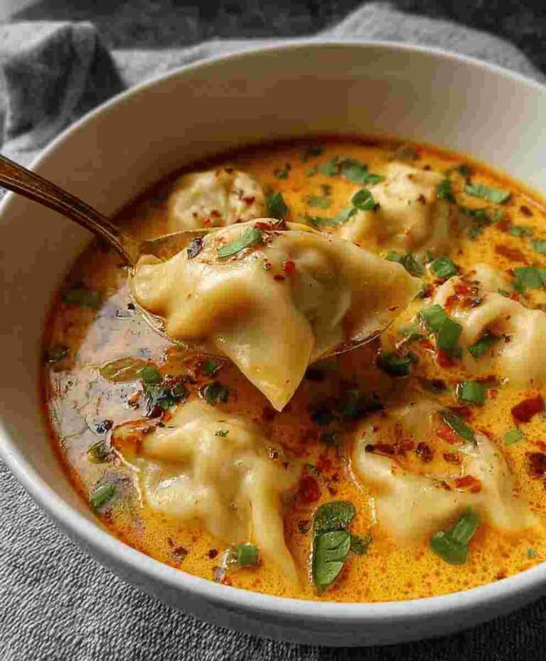 Coconut Curry Soup with Dumplings Easy Dinner Recipe