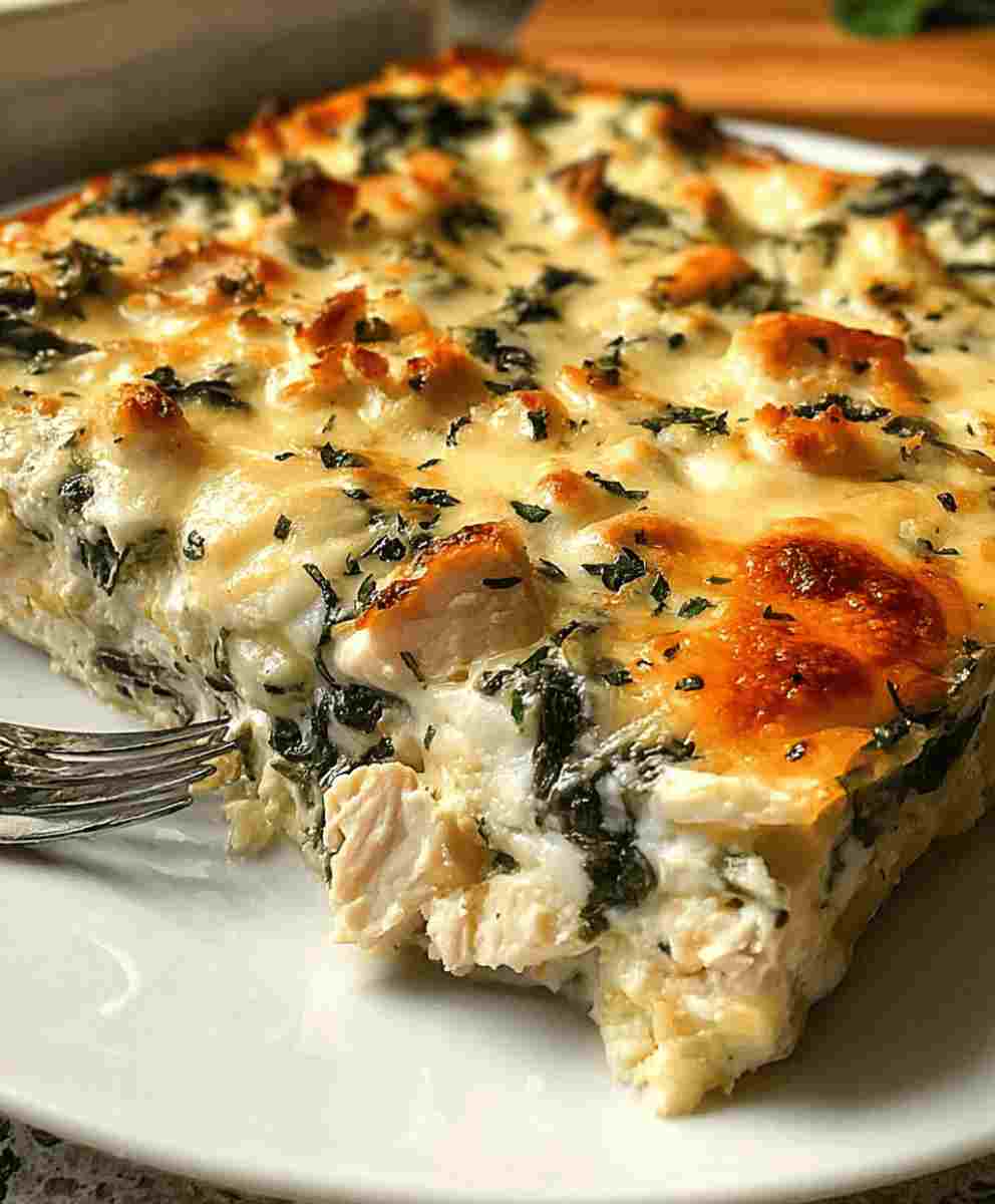 Chicken Spinach Casserole Easy Dinner Recipe