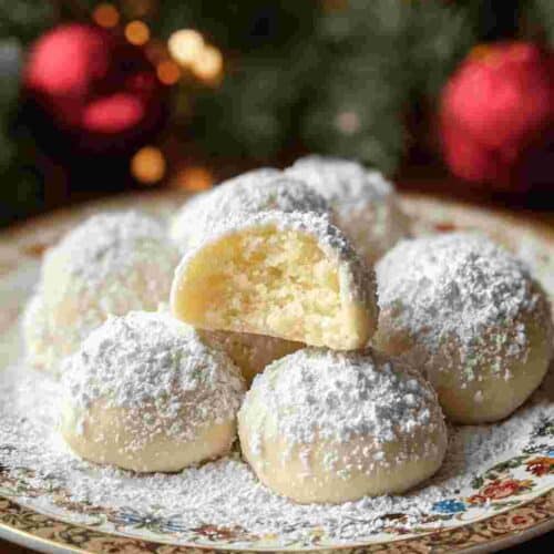 Lemon Snowball Cookies Easy Holiday Dessert