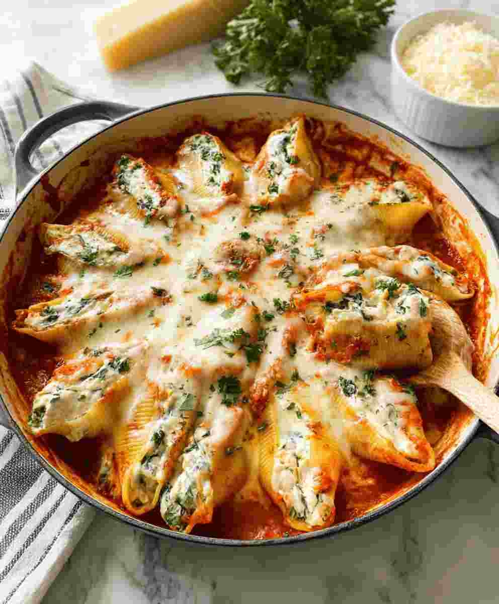 Easy Stuffed Shells Recipe Family Comfort Food Dinner
