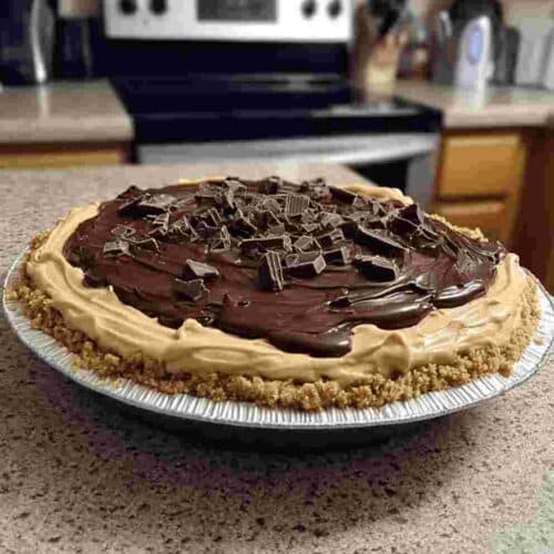 Chocolate Peanut Butter Cream Pie Easy No-Bake Dessert