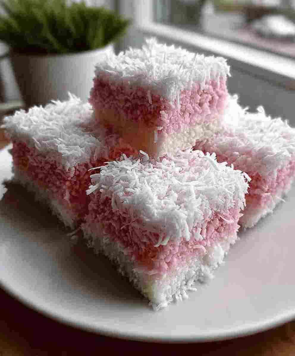 Pink Coconut Snowball Cake Bars: Easy Dessert Recipe for Families
