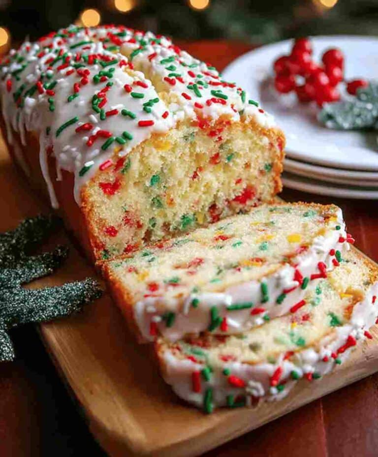 Christmas Sprinkle Buttermilk Bread: Easy Holiday Dessert Recipe