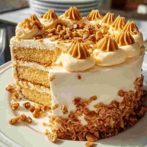 Butterscotch Crunch Cake Easy Dessert Recipe for Families