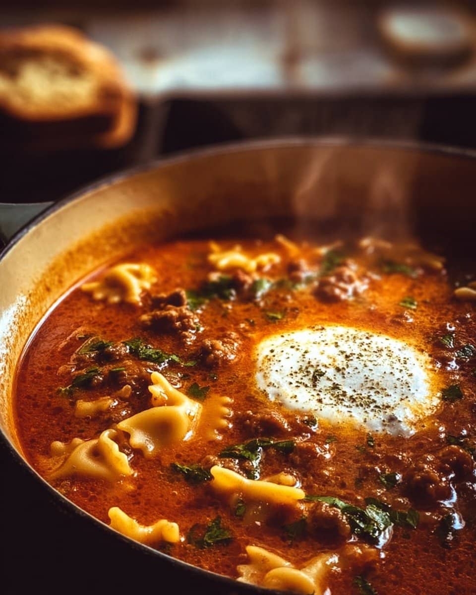 BEST EVER One-Pot Lasagna Soup Recipe!