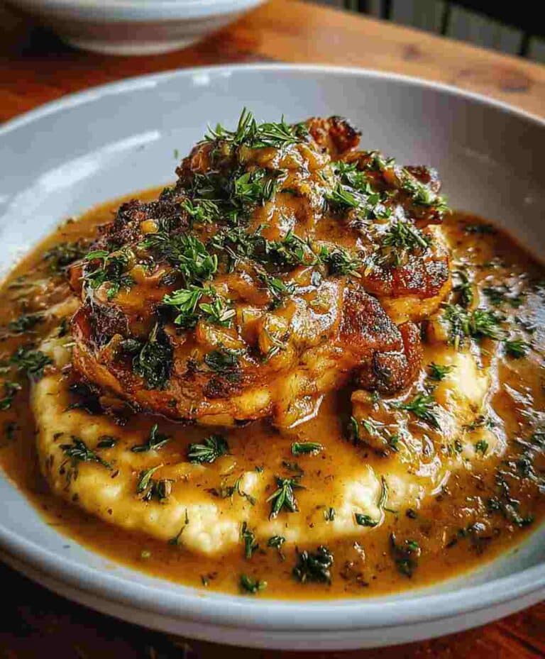 Smothered Chicken Thighs Gravy Easy Family Comfort Food Dinner