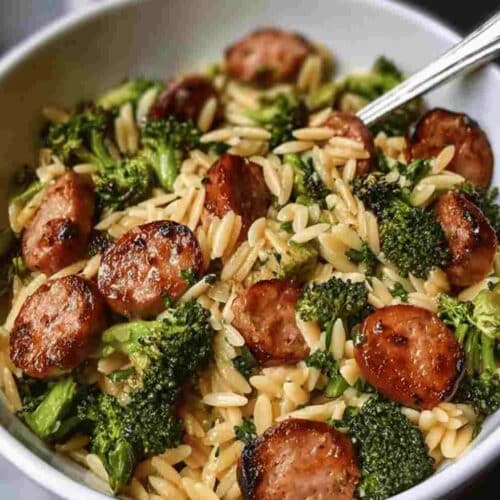 Chicken Sausage and Broccoli Orzo: Easy Dinner Recipe for Busy Nights
