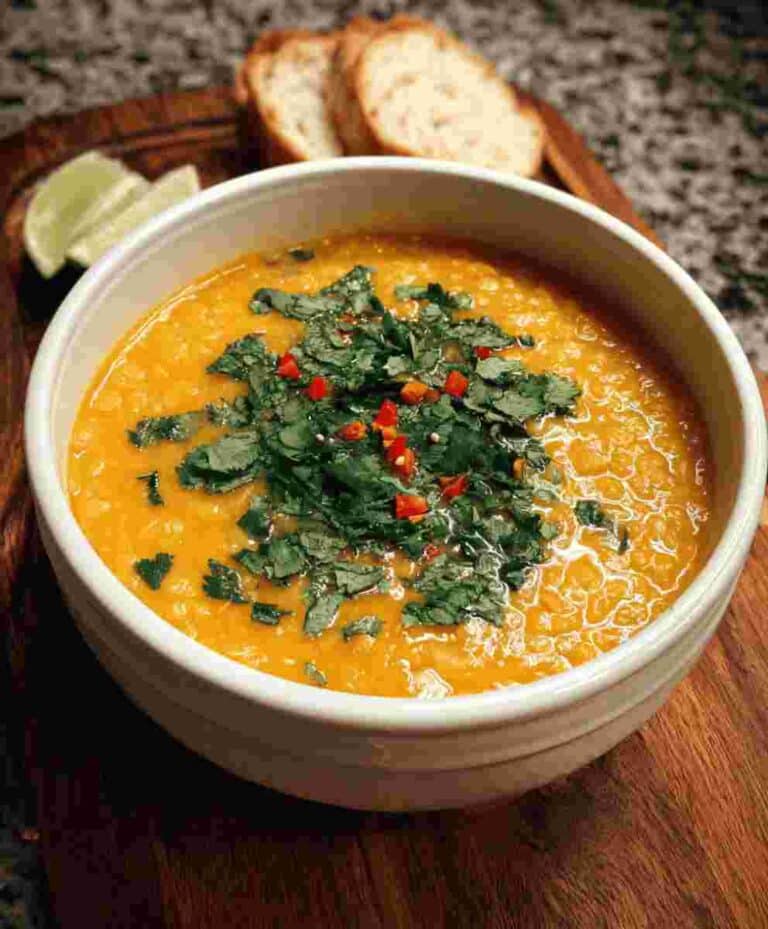 Thai Coconut Red Lentil Soup Easy Healthy Weeknight Dinner