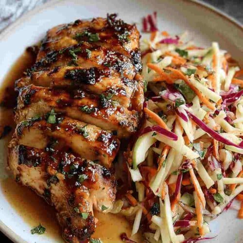 Sticky Apple Cider Chicken: Easy Dinner Recipe with Autumn Slaw