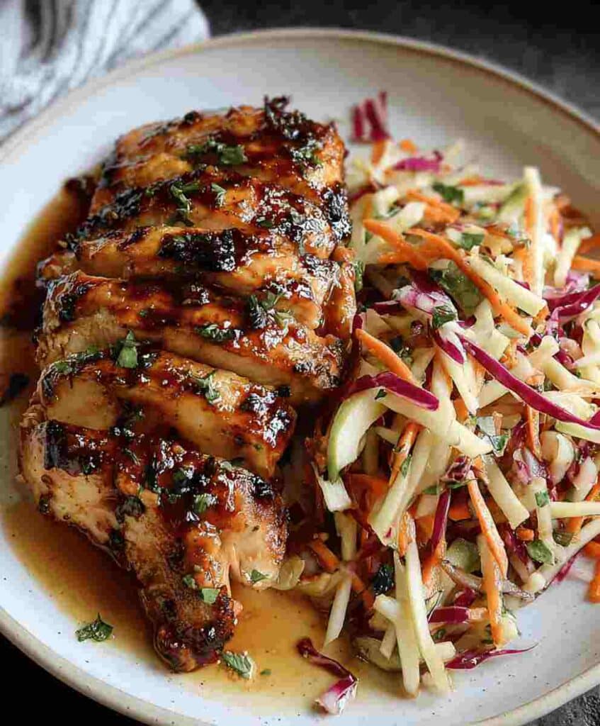 Sticky Apple Cider Chicken: Easy Dinner Recipe with Autumn Slaw