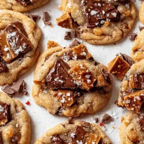 Brown Butter Toffee Cookies (Easy Dessert Recipe)