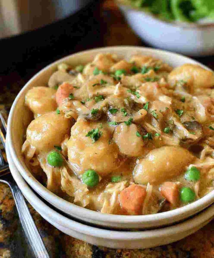One Pot Gnocchi Chicken Pot Pie Easy Family Comfort Food