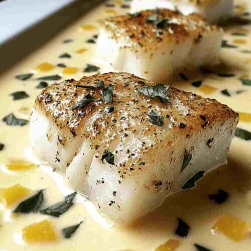 Baked Cod: Easy Dinner Recipe with Coconut Lemon Cream Sauce
