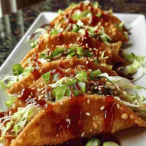 Crispy Chicken Wonton Tacos – Easy Dinner Recipe Everyone Loves