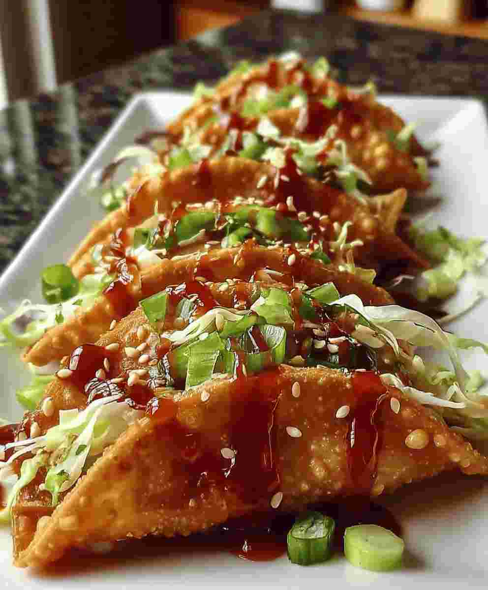 Crispy Chicken Wonton Tacos – Easy Dinner Recipe Everyone Loves