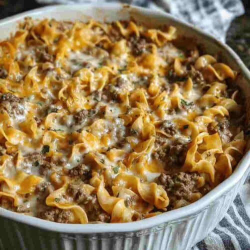 Sour Cream Beef Noodle Casserole Easy Family Comfort Dinner