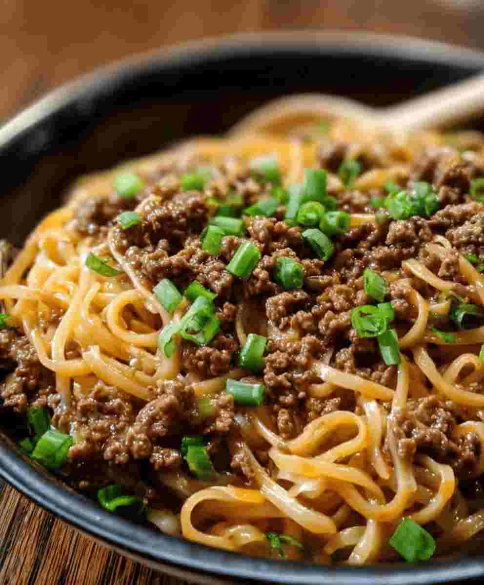 Easy Mongolian Ground Beef Noodles Budget-Friendly Family Comfort Food
