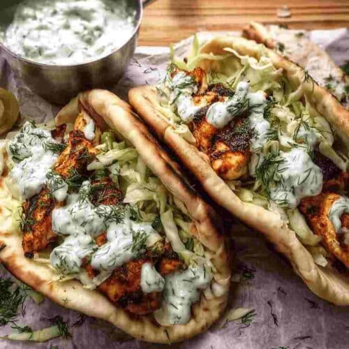 Easy Sheet Pan Chicken Pitas Healthy Weeknight Dinner