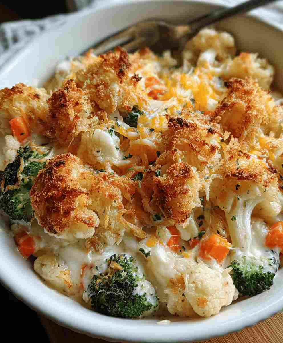 Creamy Vegetable Casserole – Easy Dinner Recipe for Busy Nights
