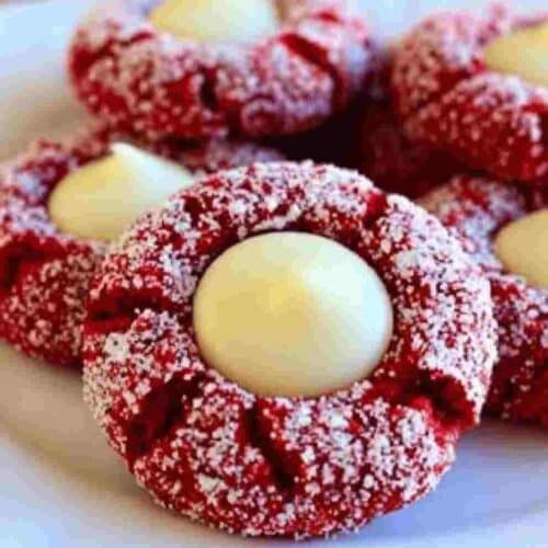 Red Velvet Thumbprint Cookies Easy Holiday Dessert