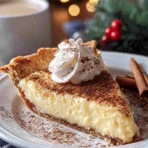 Cinnamon-Vanilla Custard Pie: Easy Holiday Dessert Recipe