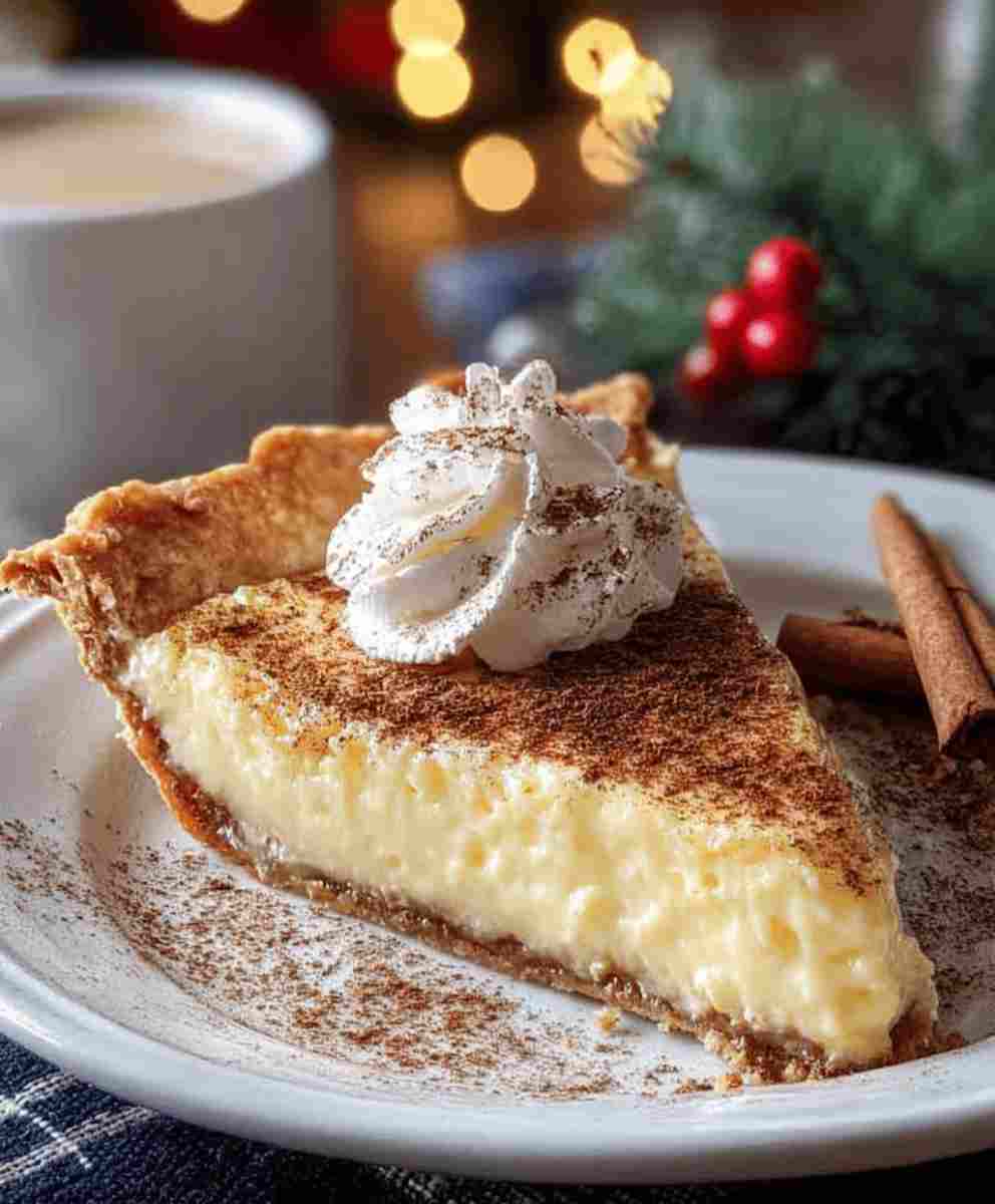 Cinnamon-Vanilla Custard Pie: Easy Holiday Dessert Recipe