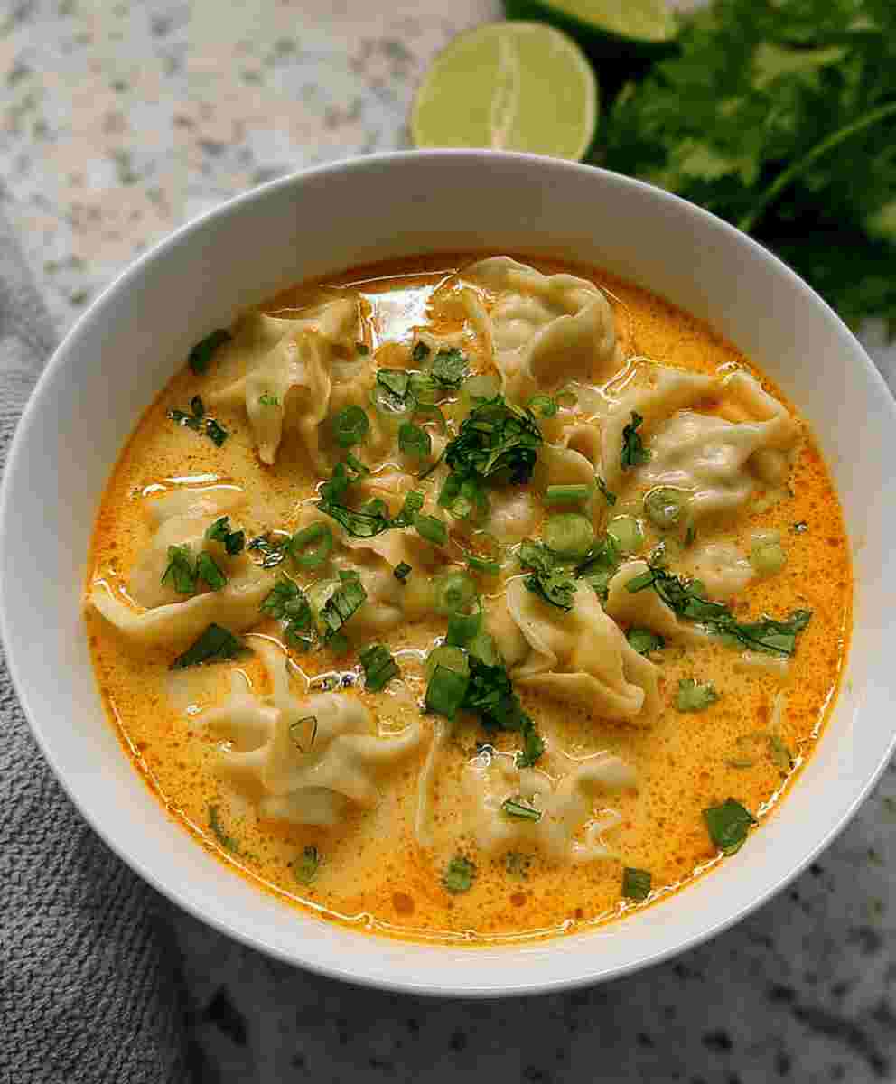 Delicious Curry Dumpling Soup