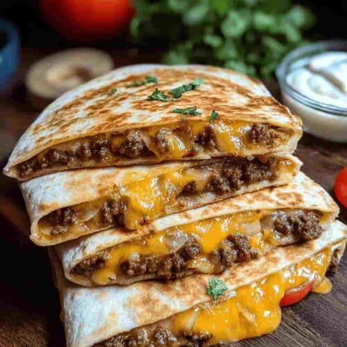 Smashburger Quesadillas Easy Dinner Recipe