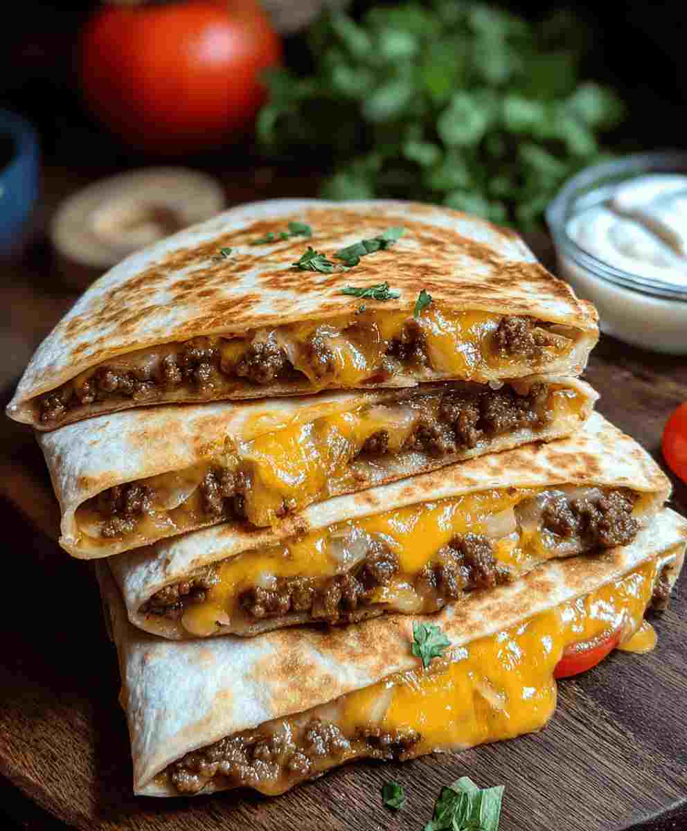 Smashburger Quesadillas Easy Dinner Recipe