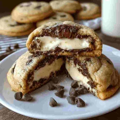 Cheesecake Stuffed Chocolate Chip Cookies Easy Family Comfort Food