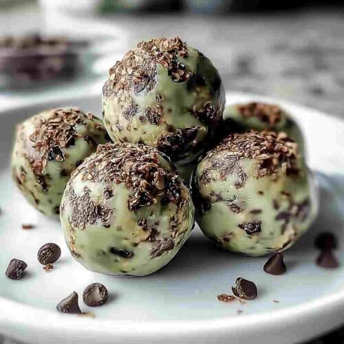 Mint Chocolate Chip Protein Balls: Easy Healthy Snack Recipe