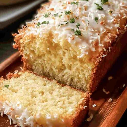 Coconut Loaf Cake: Easy Dinner Recipe Dessert for Tropical Flavor