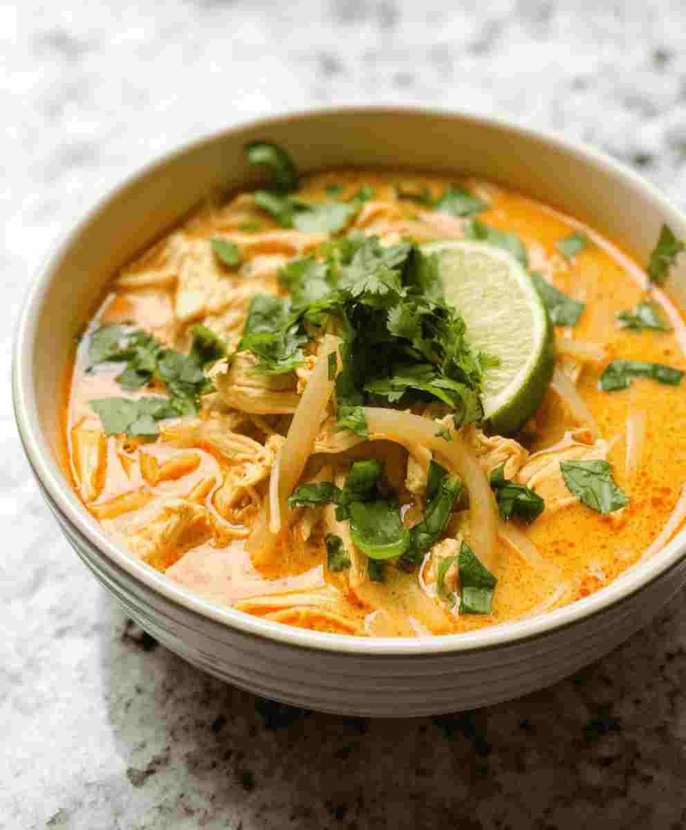Easy Thai Chicken Curry Soup Healthy Weeknight Dinner