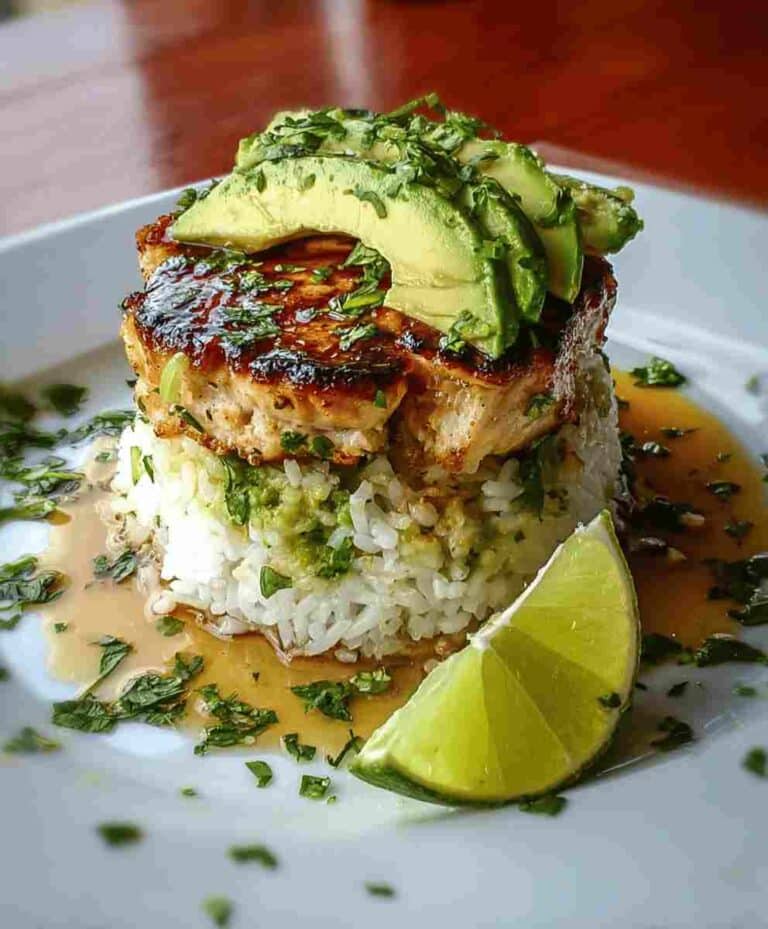 Honey Lime Chicken: Easy Dinner Recipe with Avocado Rice