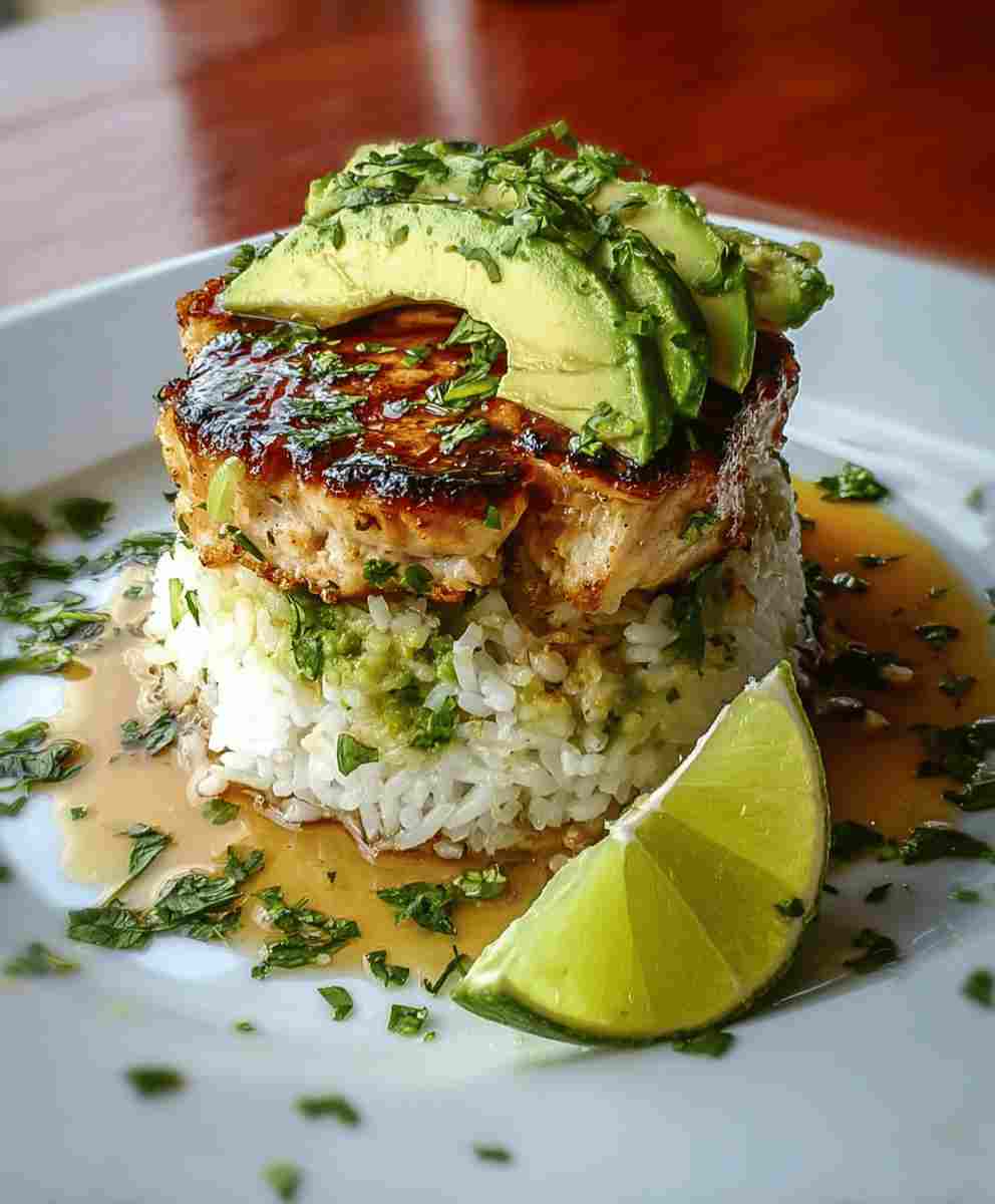 Honey Lime Chicken: Easy Dinner Recipe with Avocado Rice