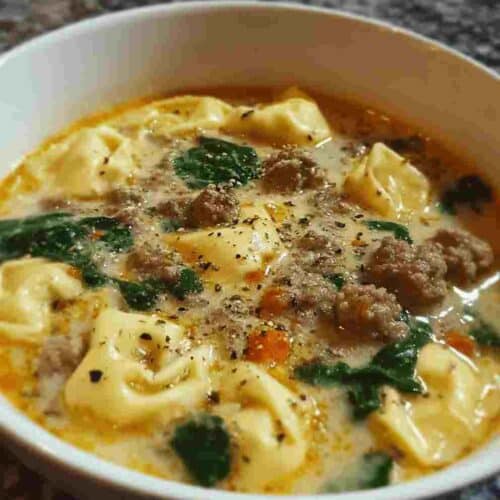 Italian Sausage Tortellini Soup: Easy Dinner Recipe for Busy Nights