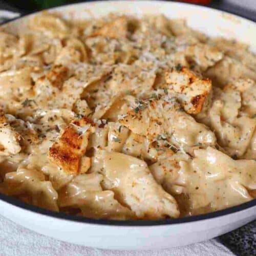 Garlic Parmesan Chicken Pasta Easy Dinner Recipe