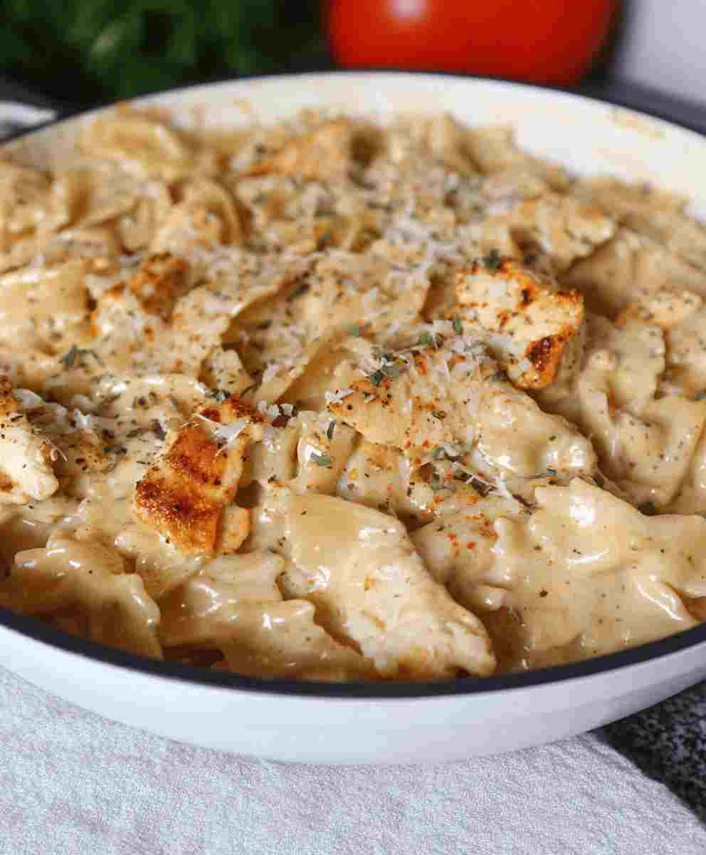 Garlic Parmesan Chicken Pasta Easy Dinner Recipe