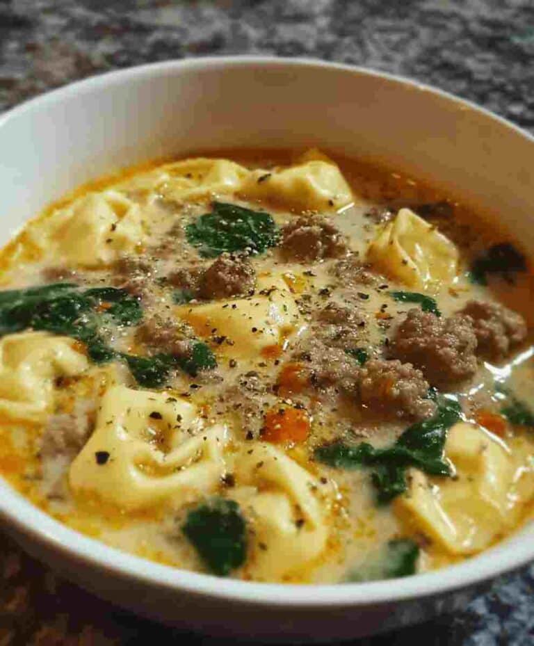 Italian Sausage Tortellini Soup: Easy Dinner Recipe for Busy Nights