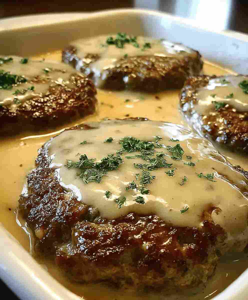 Amish Hamburger Steak Bake: Easy Dinner Recipe for Families
