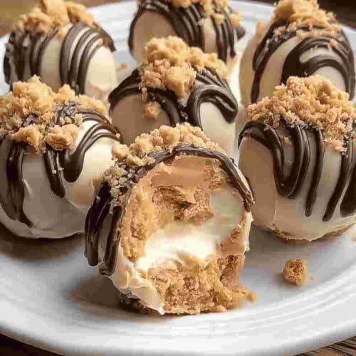 No-Bake Peanut Butter Cheesecake Balls Easy Dessert Recipe