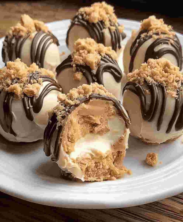 No-Bake Peanut Butter Cheesecake Balls Easy Dessert Recipe
