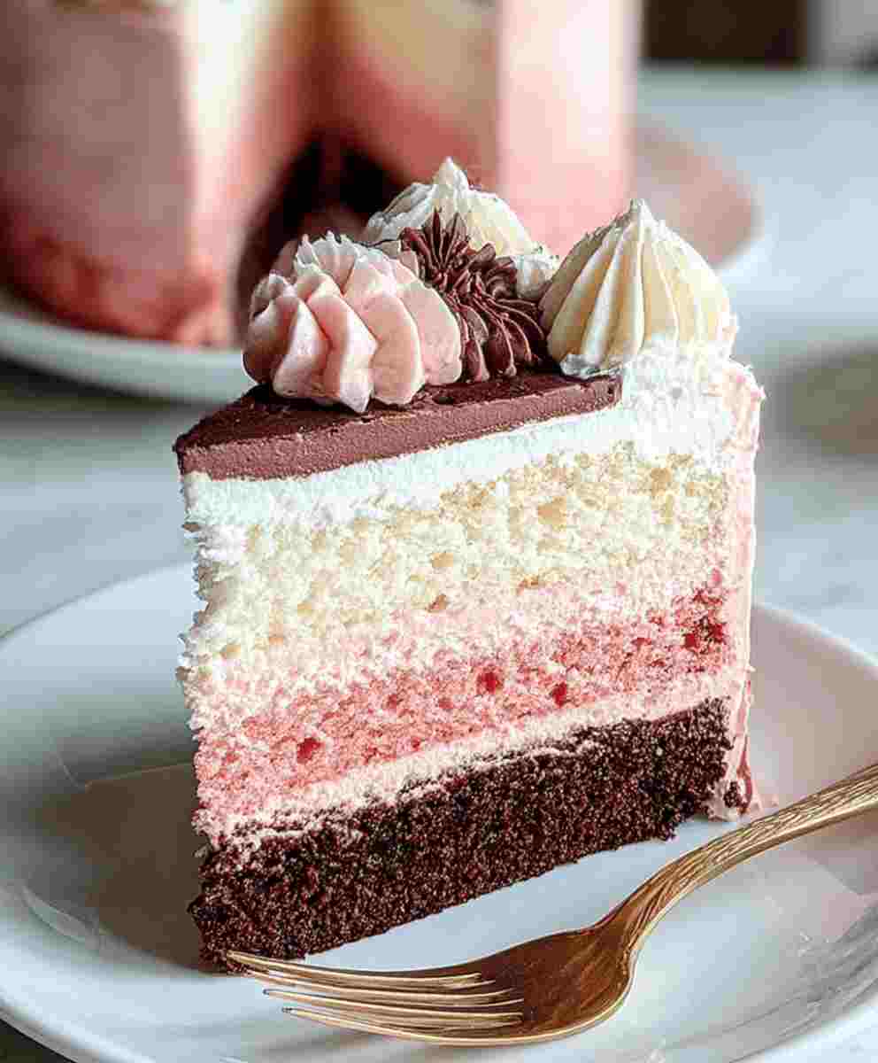 Neapolitan Cake: Easy Dinner Recipe-Level Simplicity for a Stunning Dessert
