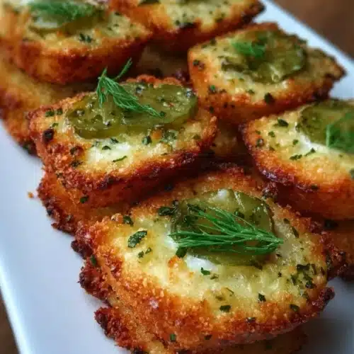 Dill pickle cheese Ritz bites served on a plate
