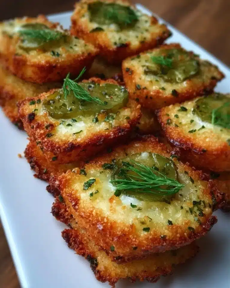 Dill pickle cheese Ritz bites served on a plate