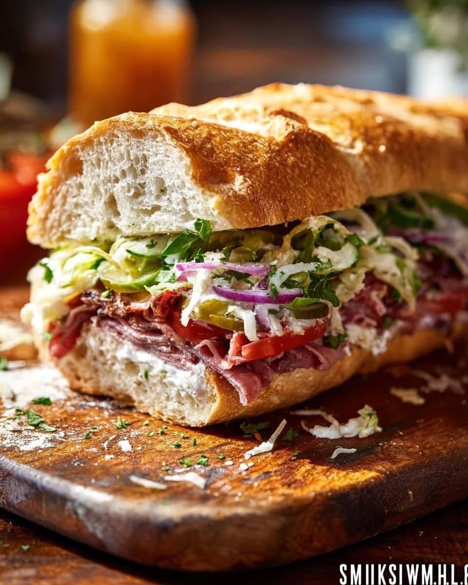 Italian Grinder Salad Sandwich